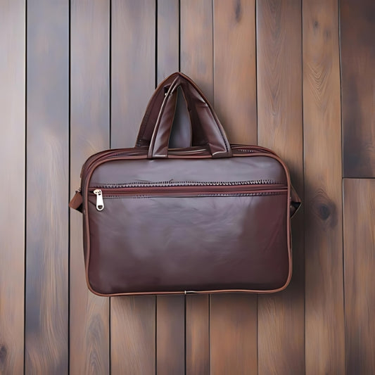 15-Inch Multi-Functional Messenger Bag : Stylish Crossbody Bag for Men and Women (Dark Brown)