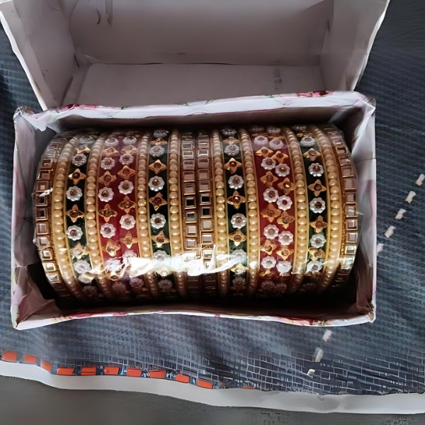 Bridal Combo Bangles Chuda Set: Elegance Simplified