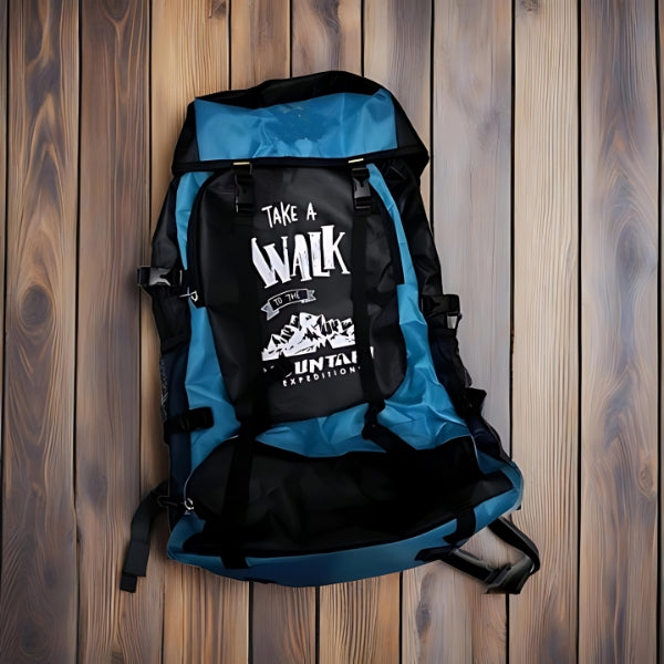 60L Light Blue Colour Camping and Travelling Rucksack Bag for Outdoor Sports, Hiking, and Trekking