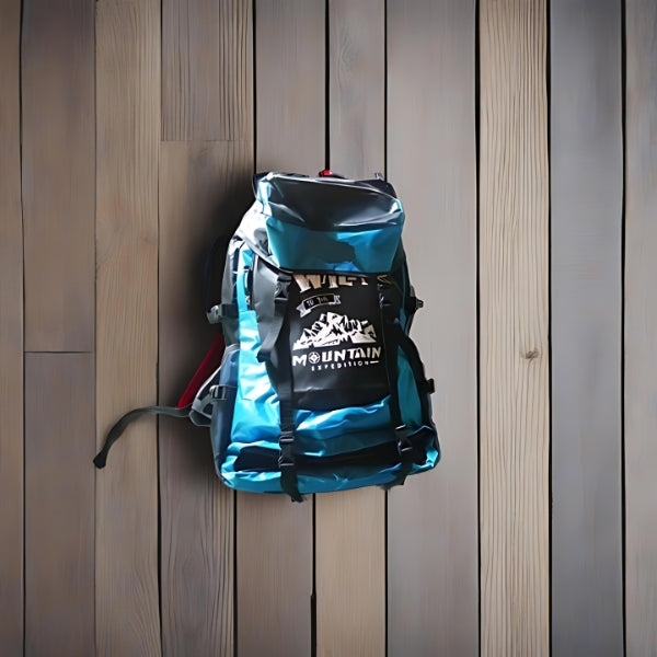 60L Light Blue Colour Camping and Travelling Rucksack Bag for Outdoor Sports, Hiking, and Trekking