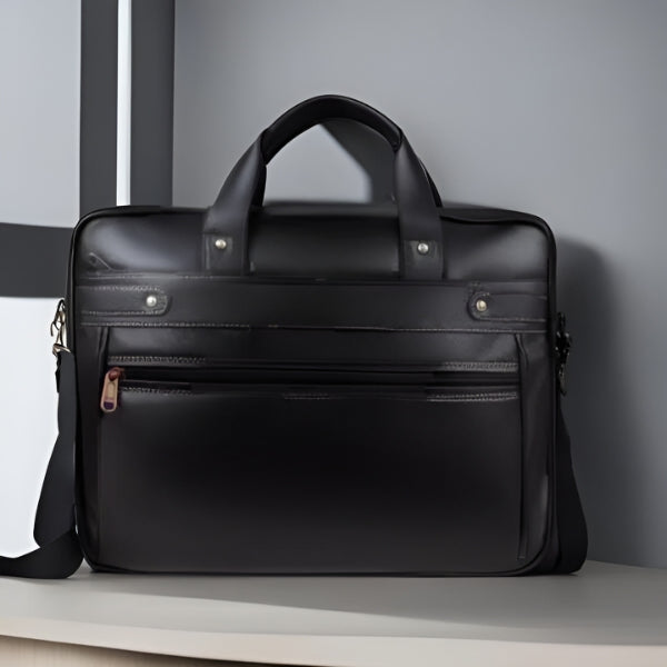 Versatile 16 inches Laptop Messenger Bag : Carry with Style and Extra Space for all accessories (Black)